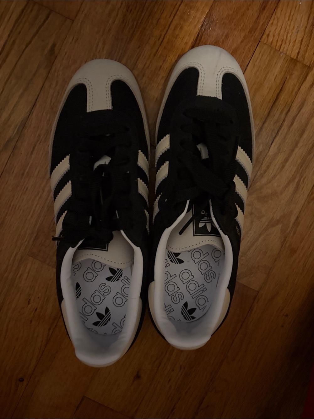 adidas Black and White Retro Trainers